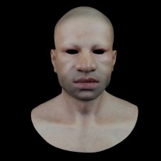 (SF-N4) Crossdress cosplay realistic human face silicone male full head mask fetish wear